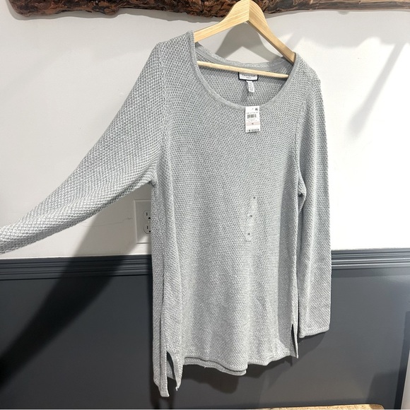 Charter Club Sparkly Gray Sweater Plus Size 1x - Picture 7 of 11